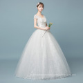 HQ169 India Wholesale Promotion Ball Gown Wedding Dress Crystal Cap Sleeve China Cheap Wedding Dresses